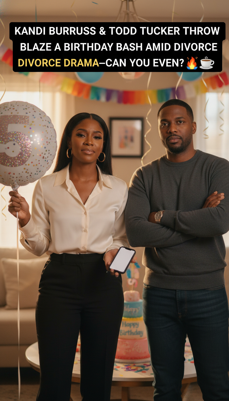 Kandi Burruss & Todd Tucker Throw Blaze a Birthday Bash Amid Divorce Drama—Can You Even?! 🎉☕🔥