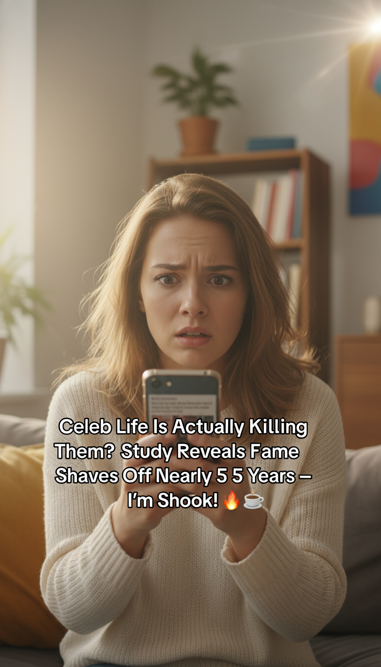 Celeb Life Is Actually Killing Them?! Study Reveals Fame Shaves Off Nearly 5 Years — I’m Shook! ☕🔥
