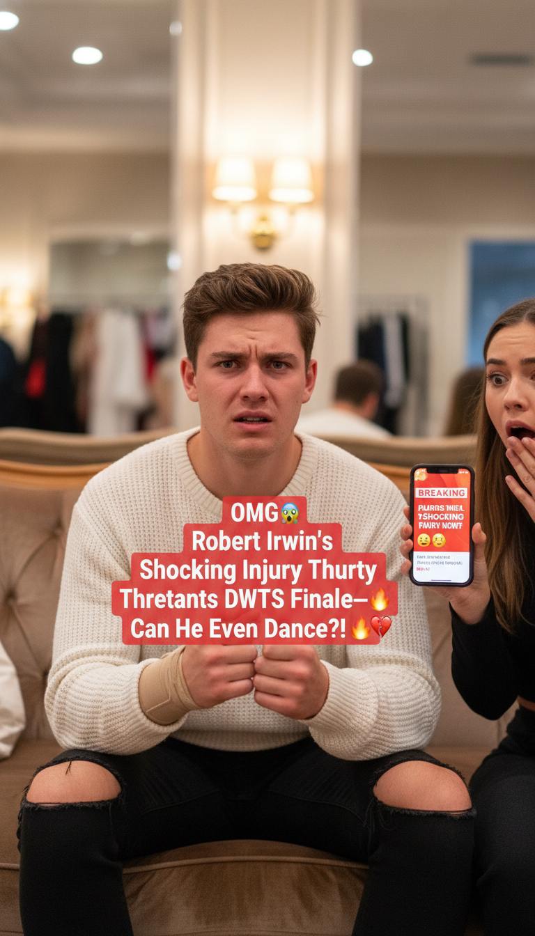 OMG 😱 Robert Irwin’s Shocking Injury Threatens DWTS Finale—Can He Even Dance?! 🔥💔