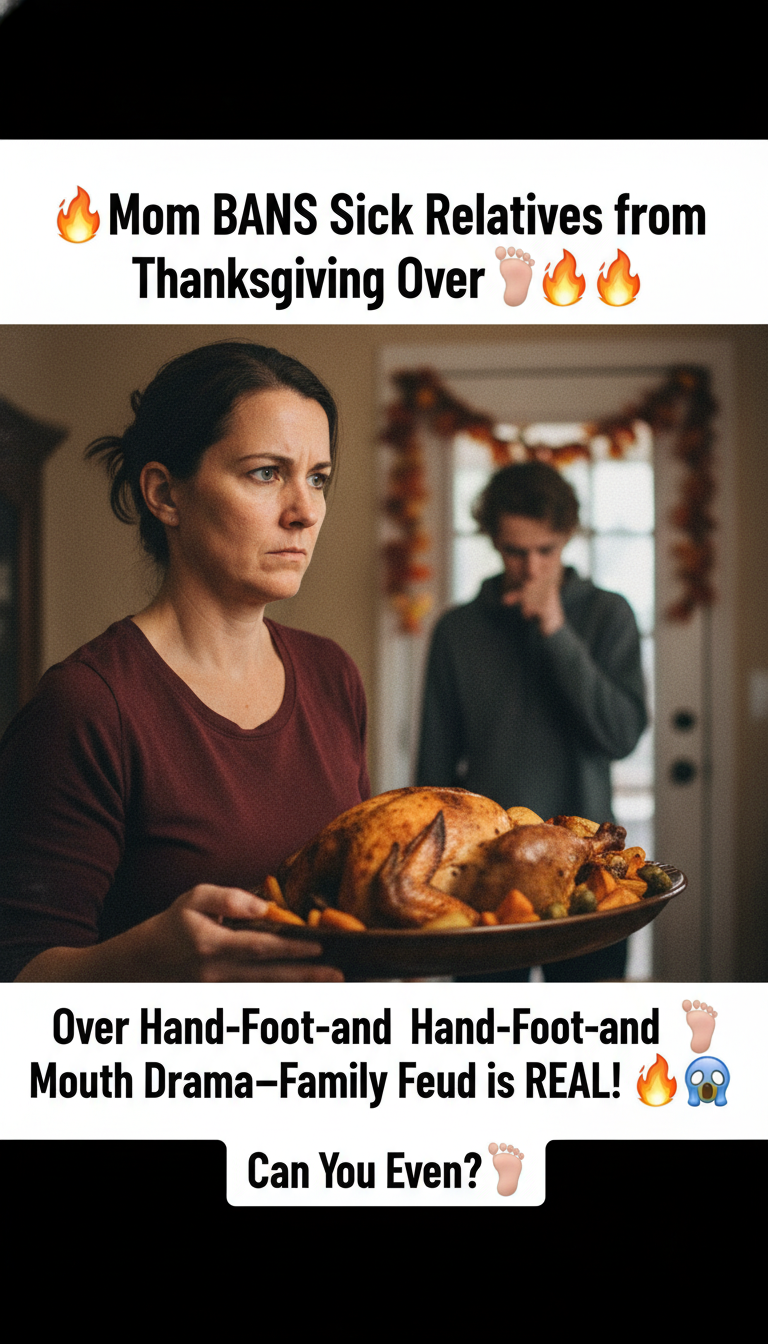 Mom BANS Sick Relatives from Thanksgiving Over Hand-Foot-and-Mouth Drama—Family Feud is REAL! 😱🦶🔥 Can You Even?!