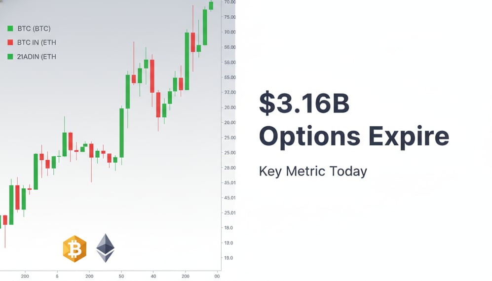 $3.16 Billion Bitcoin and Ethereum Options Expire: What Could Happen Next?
