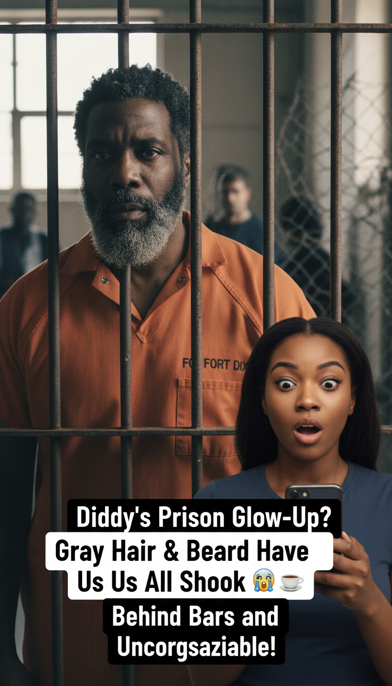 Diddy’s Prison Glow-Up? Gray Hair & Beard Have Us All Shook 😱☕ Behind Bars and Unrecognizable!