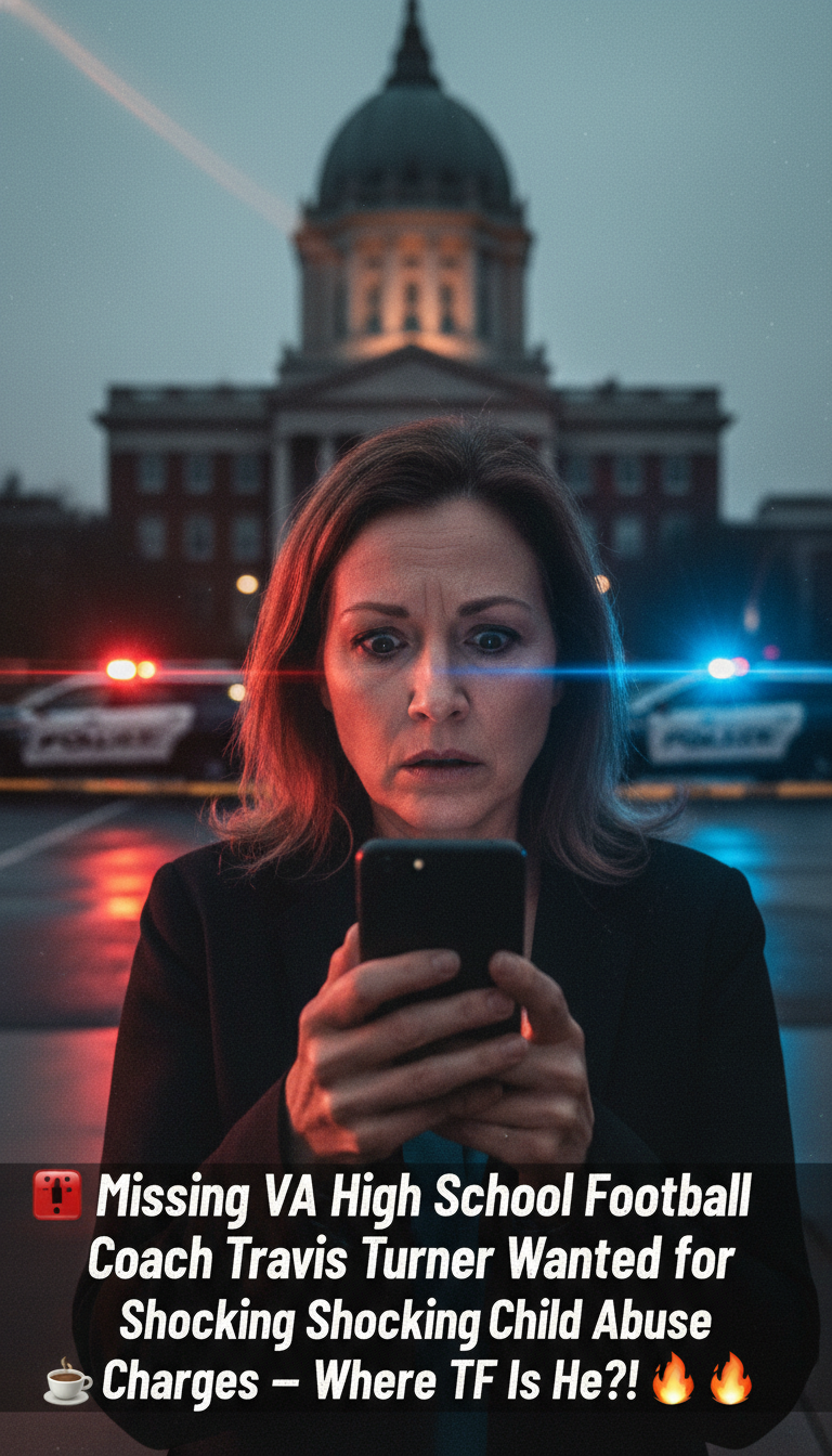 🚨 Missing VA High School Football Coach Travis Turner Wanted for Shocking Child Abuse Charges — Where TF Is He?! ☕🔥