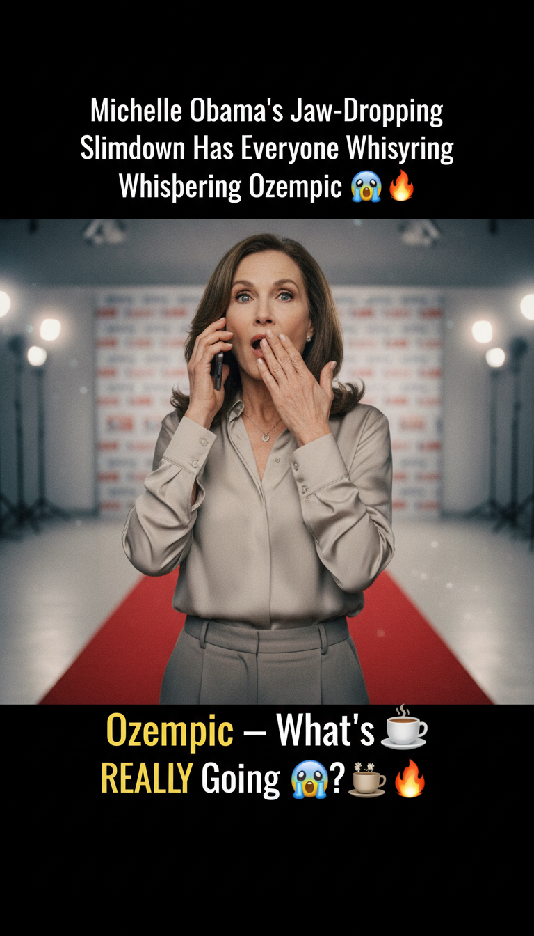 Michelle Obama’s Jaw-Dropping Slimdown Has Everyone Whispering Ozempic — What’s REALLY Going On?! 😱☕🔥