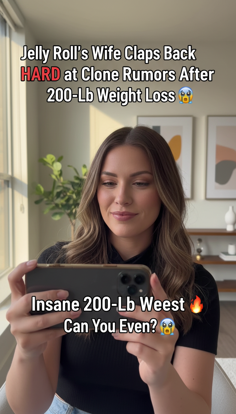 Jelly Roll’s Wife Claps Back HARD at Clone Rumors After Insane 200-Lb Weight Loss 😱🔥 Can You Even?!