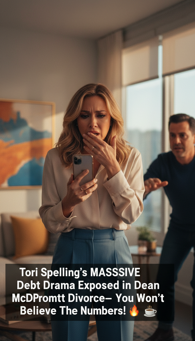 Tori Spelling’s MASSIVE Debt Drama Exposed in Dean McDermott Divorce—You Won’t Believe The Numbers! ☕🔥