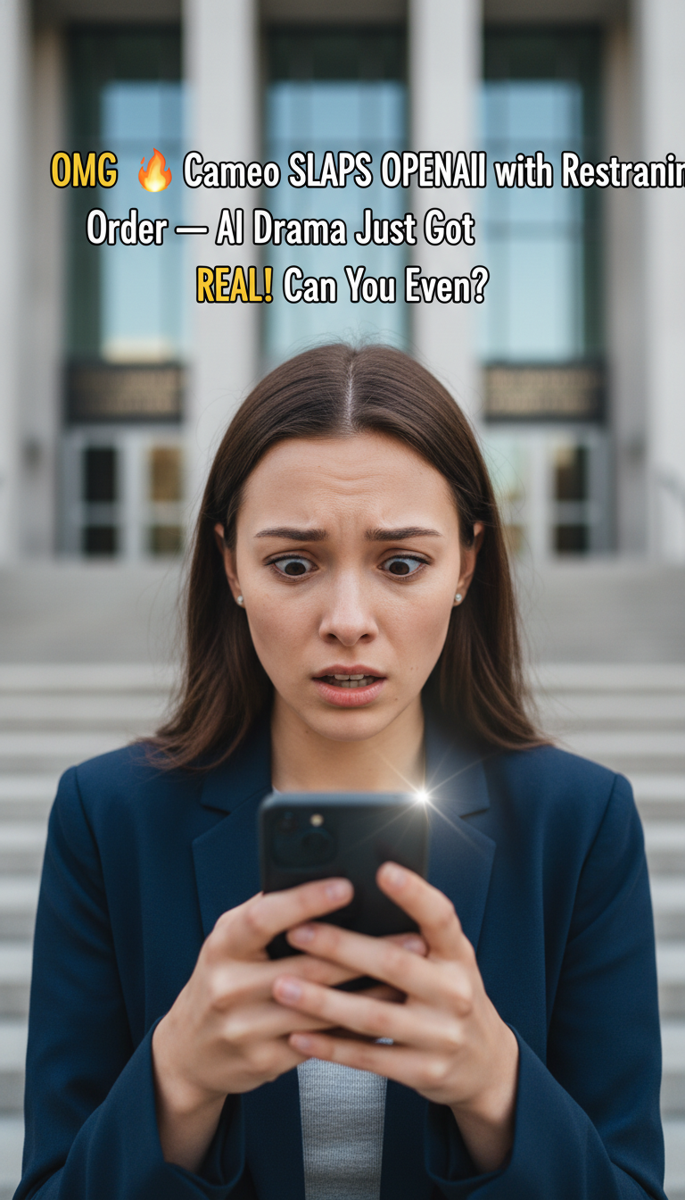 OMG ☕🔥 Cameo SLAPS OpenAI with Restraining Order — AI Drama Just Got REAL! Can You Even?!