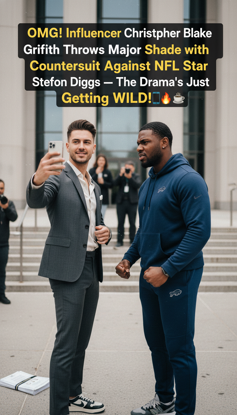 OMG! Influencer Christopher Blake Griffith Throws Major Shade with Countersuit Against NFL Star Stefon Diggs — The Drama’s Just Getting WILD! ☕🔥📱
