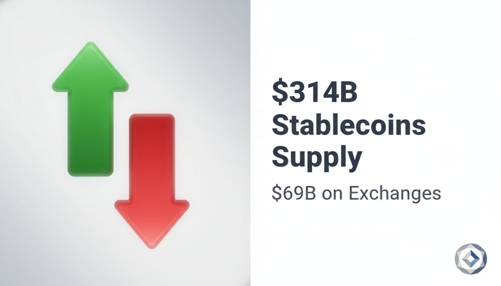 Stablecoins Hit $314B with $69B on Exchanges Ready for Market Shift