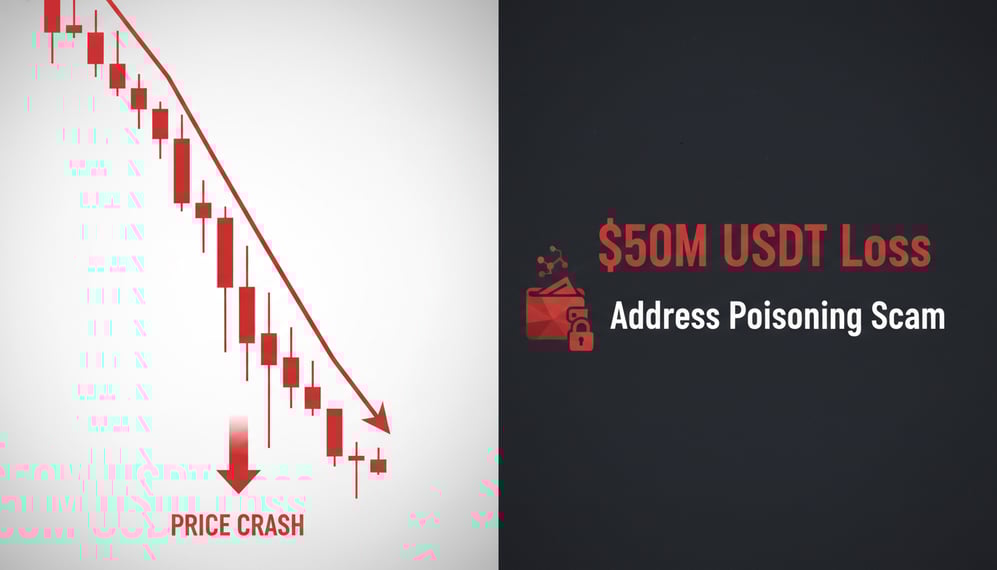 Crypto Trader Loses $50M in USDT After Address Poisoning Scam