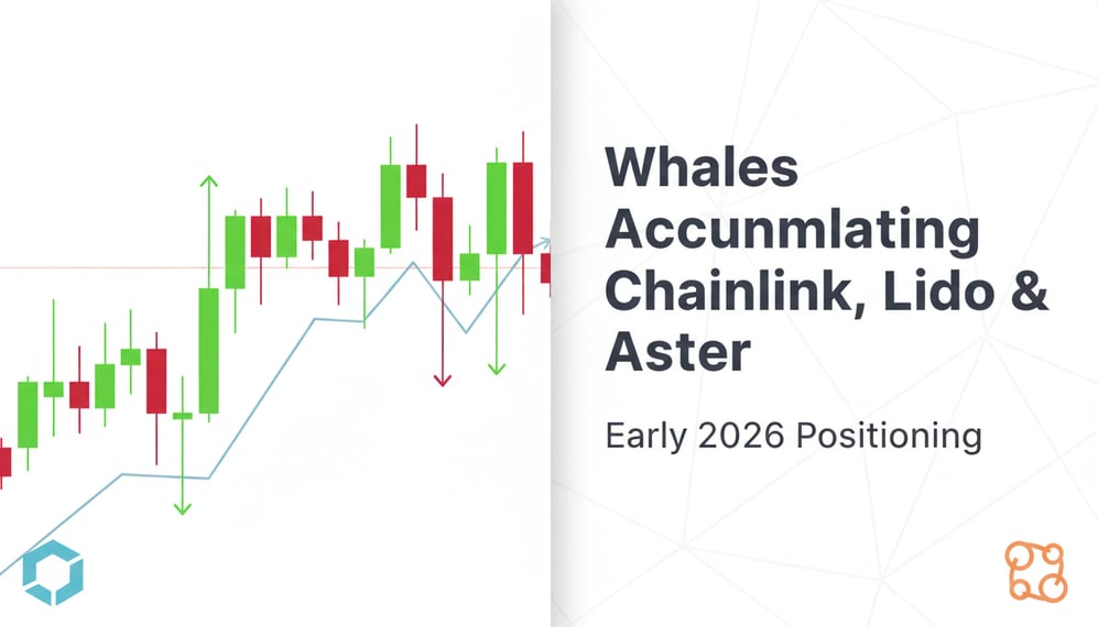 Which Crypto Whales Are Accumulating Chainlink, Lido, and Aster for Early 2026?