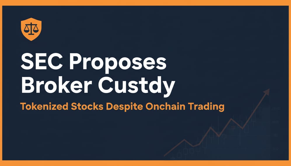 SEC Proposes Broker Custody for Tokenized Stocks Despite Onchain Trading