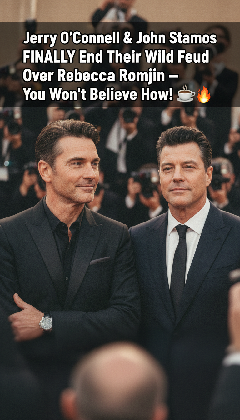 Jerry O’Connell & John Stamos FINALLY End Their Wild Feud Over Rebecca Romijn — You Won’t Believe How! ☕🔥