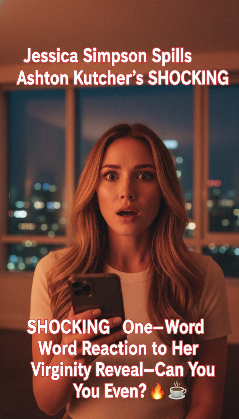 Jessica Simpson Spills Ashton Kutcher’s SHOCKING One-Word Reaction to Her Virginity Reveal—Can You Even?! ☕🔥