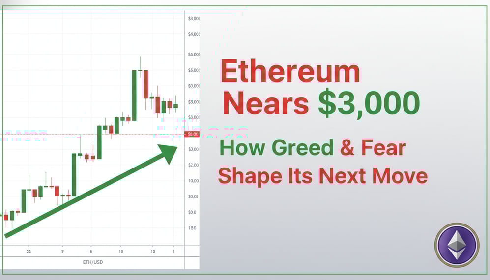 Ethereum Nears $3,000: How Greed and Fear Shape Its Next Move