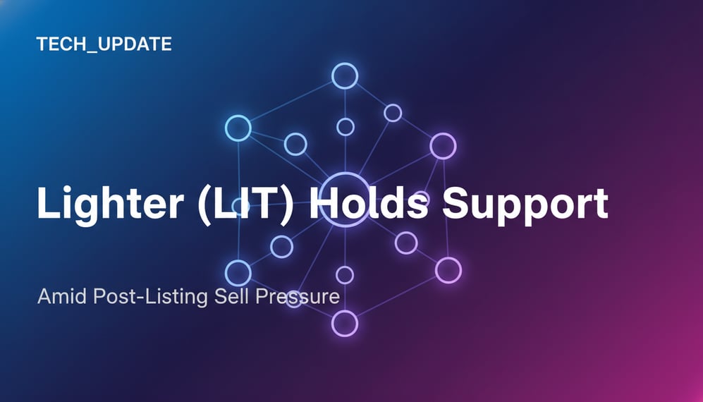 Lighter (LIT) Holds Support Amid Post-Listing Sell Pressure — Will Buyers Sustain Momentum?