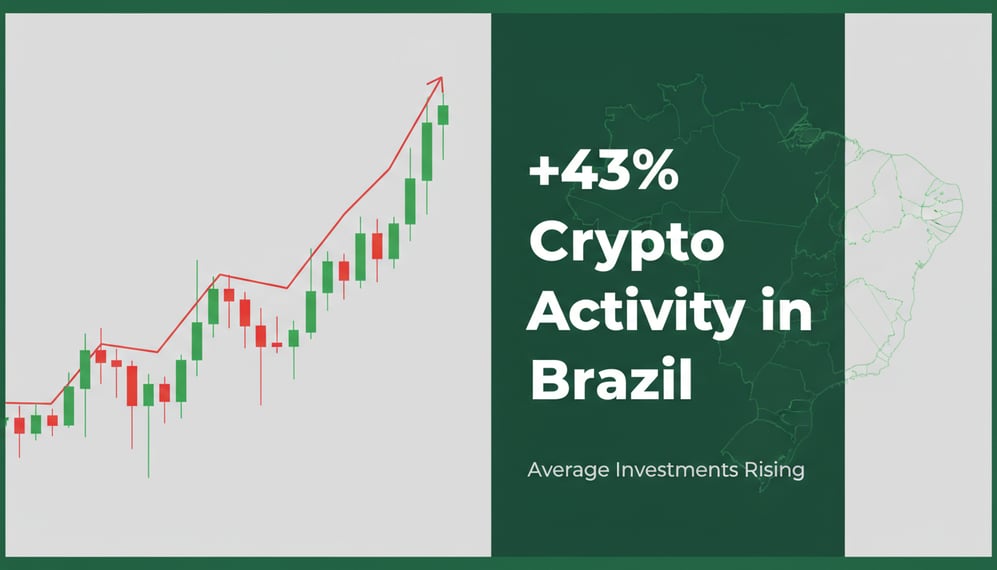Why Is Crypto Activity Growing 43% in Brazil and Average Investments Rising?