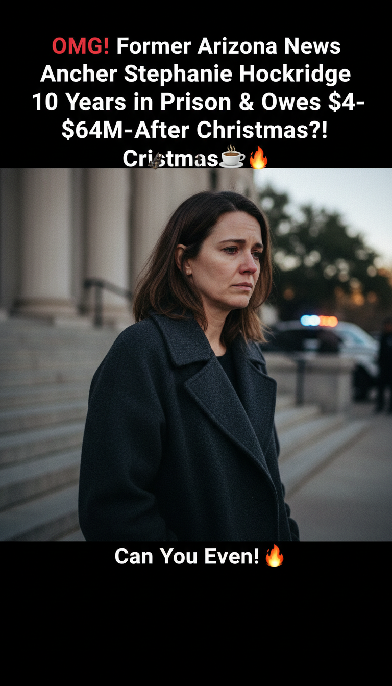 OMG! Former Arizona News Anchor Stephanie Hockridge Hits 10 Years in Prison & Owes $64M—Right After Christmas?! ☕🔥 Can You Even?!