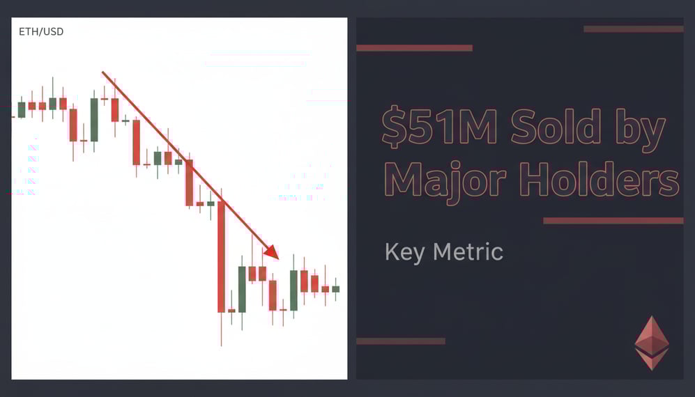 Ethereum Price Drops as Major Holders Sell $51M – What Signal Could Ease the Decline?
