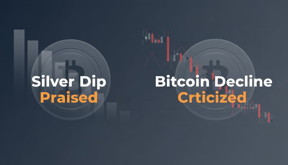 Peter Schiff Praises Silver Dip but Criticizes Bitcoin Decline: What Explains the Contradiction?