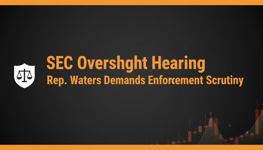 Rep Maxine Waters Calls for SEC Oversight Hearing on Crypto Enforcement