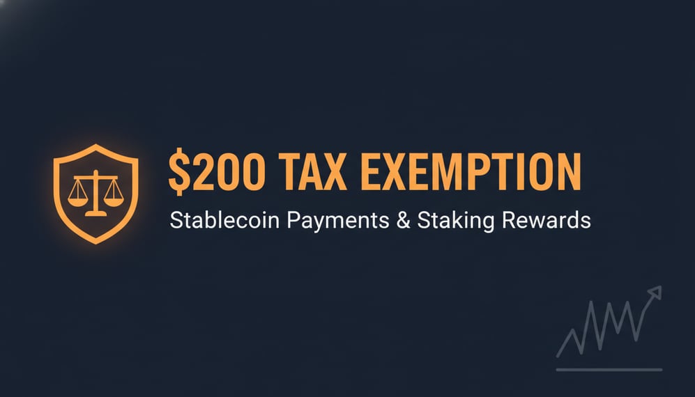 US Lawmakers Propose $200 Tax Exemption for Stablecoin Payments and Staking Rewards