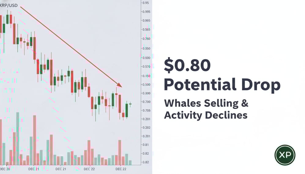 XRP Faces Potential Drop to $0.80 as Whales Sell and Activity Declines