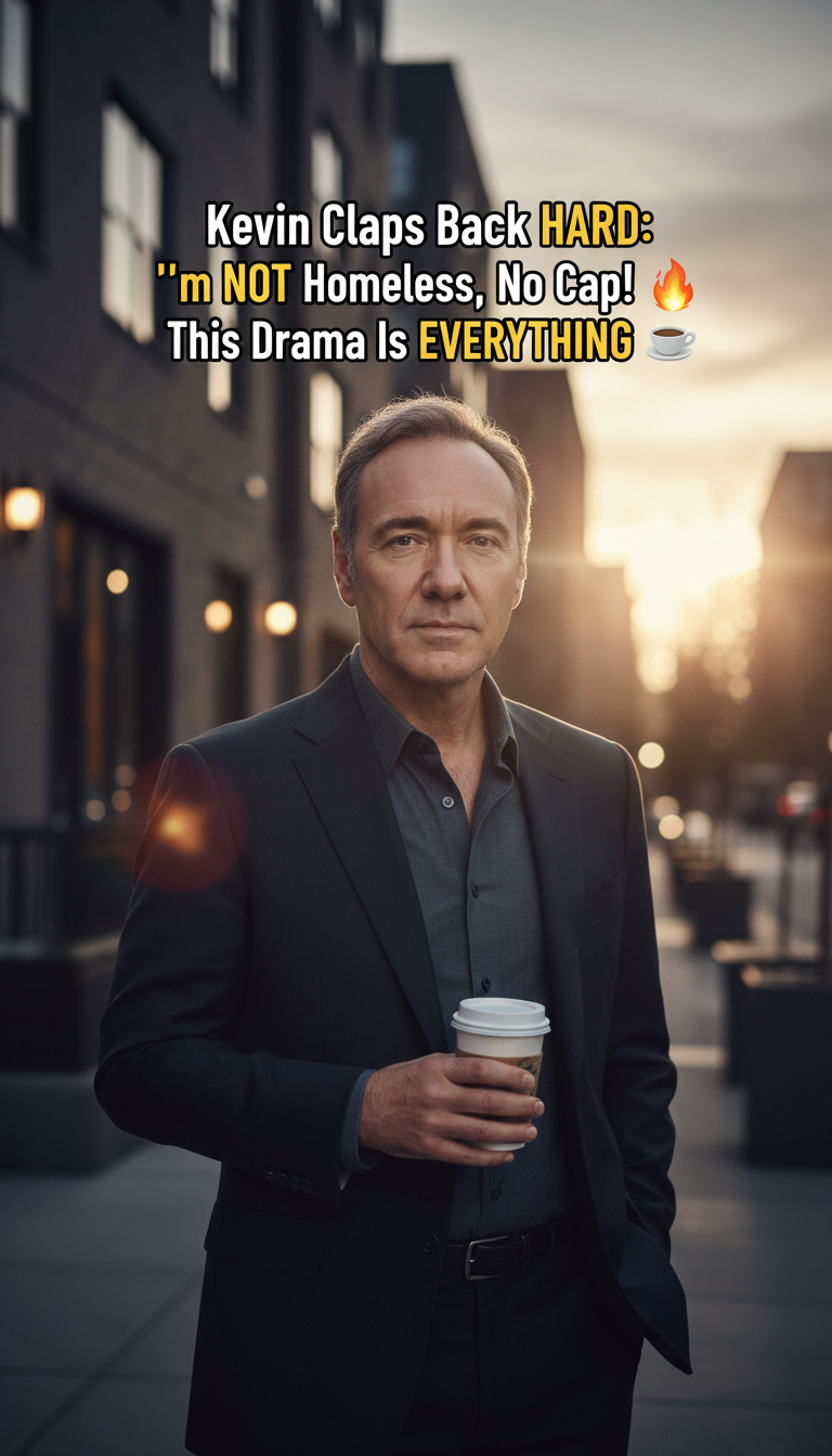 Kevin Spacey Claps Back HARD: ‘I’m NOT Homeless,’ No Cap! ☕🔥 This Drama Is EVERYTHING