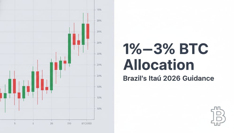 Brazil’s Itaú Recommends 1%–3% Bitcoin Allocation in 2026 Guidance