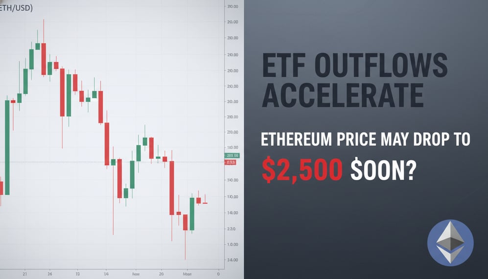 Ethereum ETF Outflows Accelerate: Could Prices Drop to $2,500 Soon?