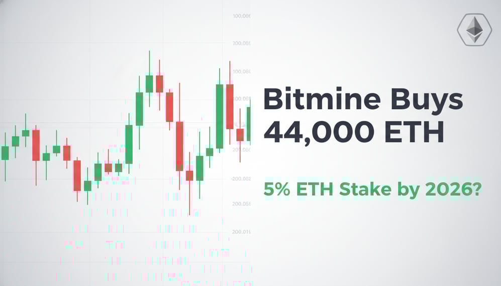 Bitmine Buys 44,000 ETH – Can It Reach 5% Ethereum Stake by 2026?