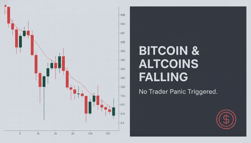 Why Are Bitcoin and Altcoins Falling Without Triggering Trader Panic?