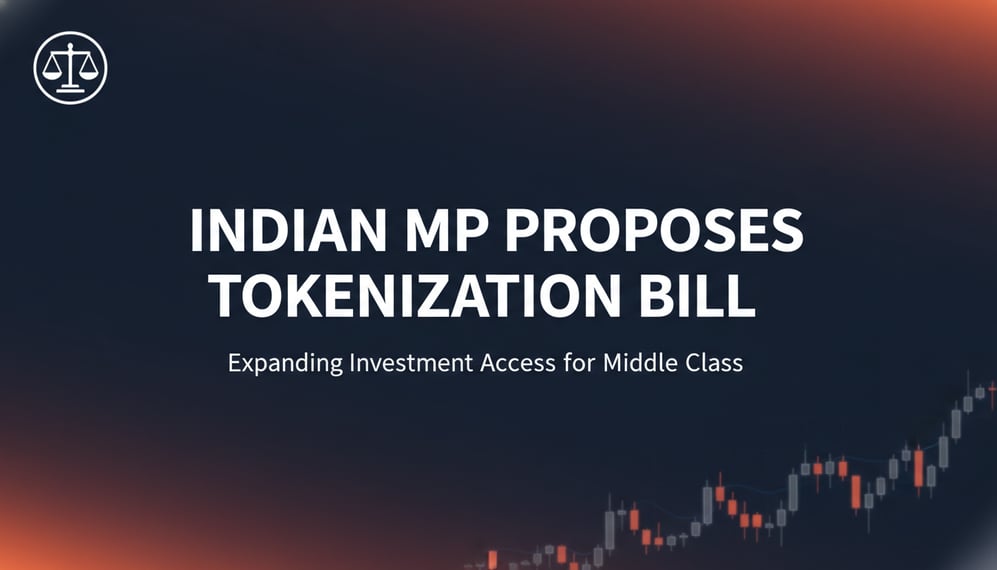 Indian MP Proposes Tokenization Bill to Expand Investment Access for Middle Class