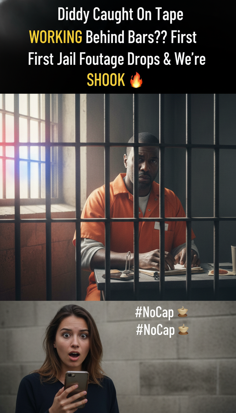 Diddy Caught On Tape WORKING Behind Bars?! First Jail Footage Drops & We’re SHOOK ☕🔥 #NoCap