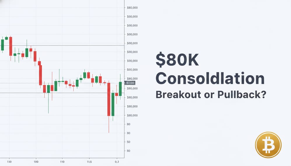 Bitcoin Price Consolidates Near $80K: Will It Break Out or Fall Back?