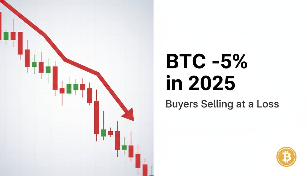 Why Are Bitcoin Buyers Selling at a Loss as Price Ends 2025 Down 5%