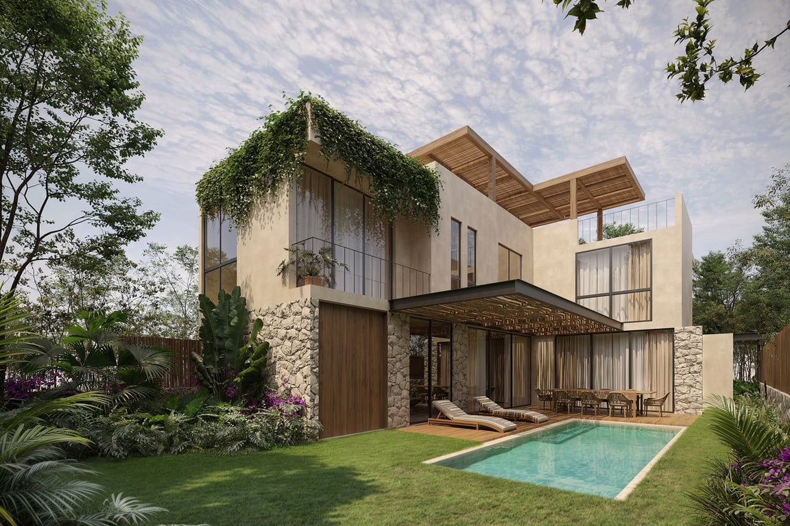 Villa Lumina: Curved Architecture Embracing Tulum's Jungle Canopy