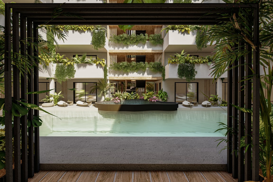 Lua C 401: Contemporary Sanctuary with Private Jacuzzi in Tulum's Newest Development