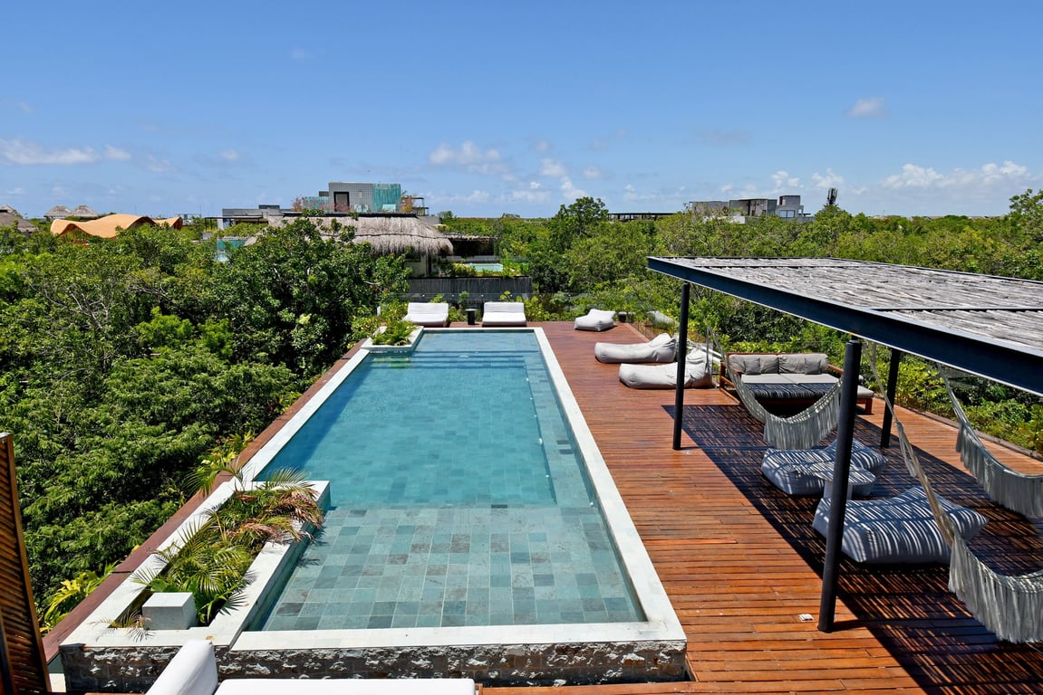 Spiral-Designed Loft with Canopy Terrace in Luum Zama, Tulum