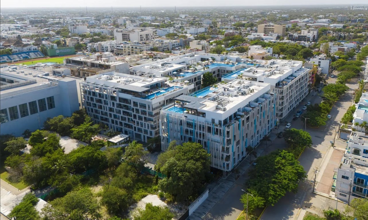 Lock-Off Condo with Wrap-Around Terrace on Calle 38, Downtown Playa del Carmen