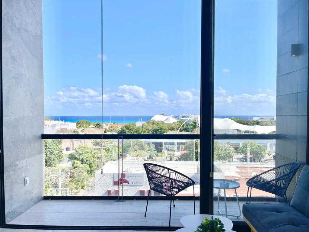 Caribbean-View Loft in the Heart of Playa del Carmen