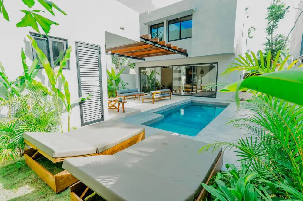 Modern Jungle Villa with Pool and Casita in Aldea Zama, Tulum