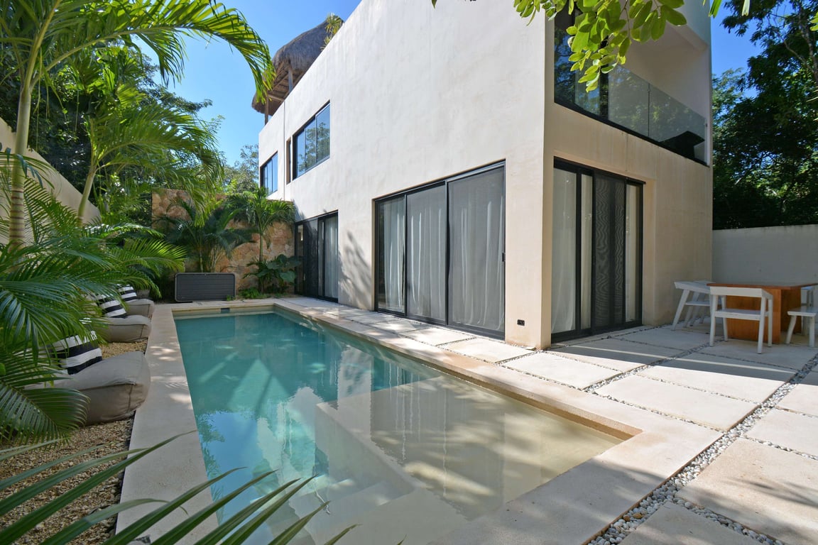 Aldea Zama Minimalist Sanctuary with Infinity Pool