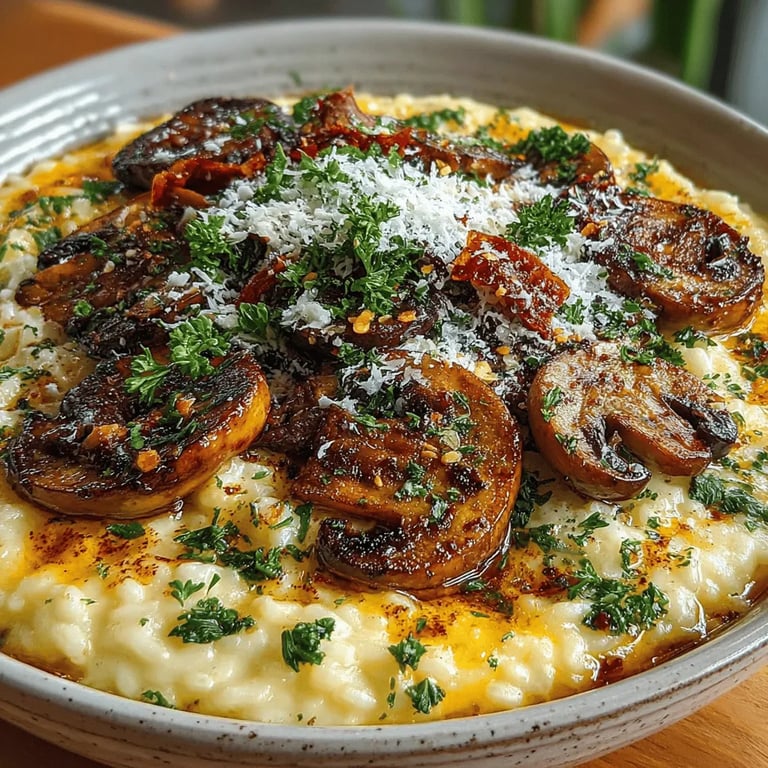 Mushroom Magic: Classic Creamy Risotto