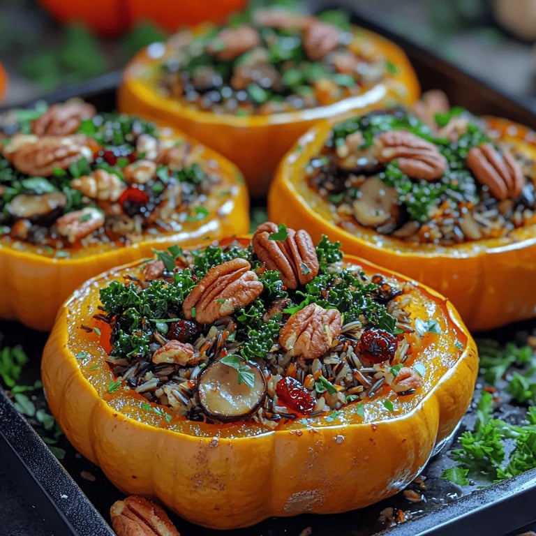 Autumn Harvest Stuffed Acorn Squash: A Flavorful Embrace of Fall