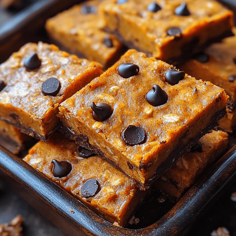 Pumpkin Oat Bars: A Deliciously Healthy Snack close up showing texture and detail