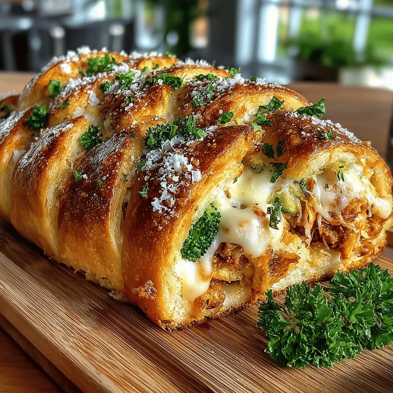 Creamy Baked Chicken Alfredo Crescent Braid: Step-By-Step Guide