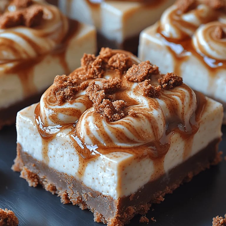 Decadent Biscoff Cheesecake Bars: A Sweet Delight