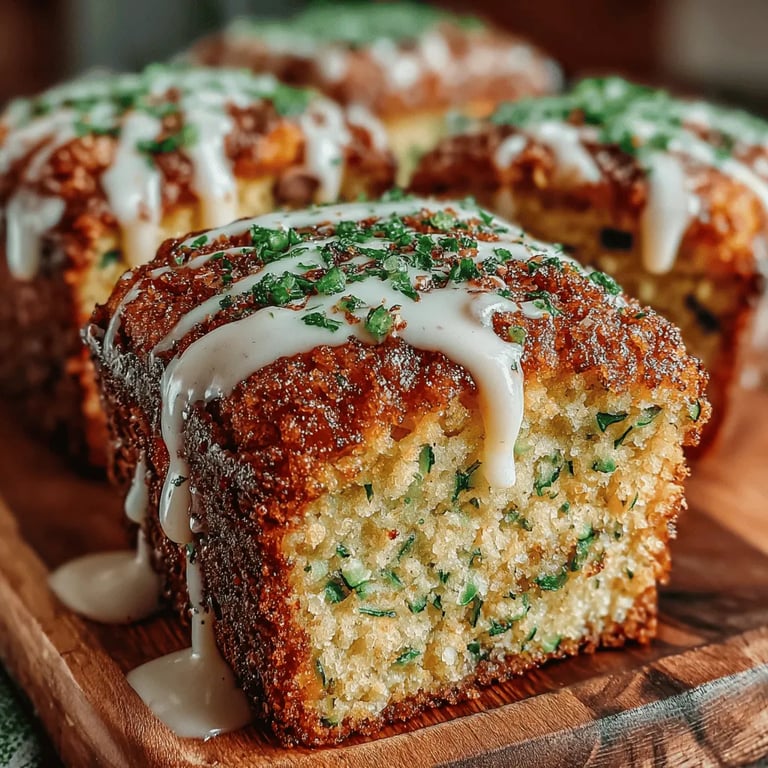 Sweet Zucchini Delights: Step-by-Step Instructions and Serving Suggestions close up showing texture and detail