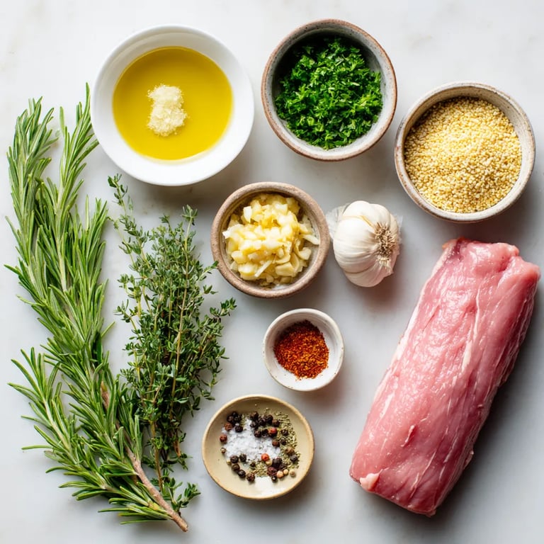 Herb-Encrusted Savory Pork Tenderloin